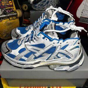 Balenciaga Runners blue/white (size 12)
